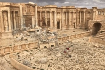 تخريب قصر ملكي قطري في تدمر استخدمه "داعش" مقرا له