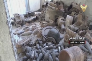 الجيش السوري يعثر على مصنع للاسلاحة والذخائر في البويضة بمنطقة خان الشيخ بريف دمشق