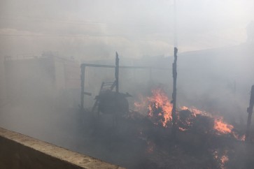 حريق مخيم