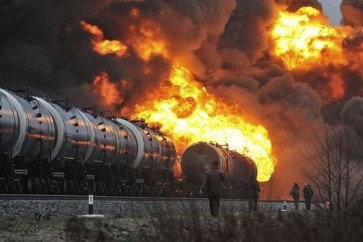 انفجار قطار في بلغاريا