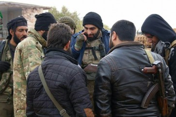 مسلحون من احرار الشام خلال قتالهم ضمن عملية درع الفرات شمال سوريا