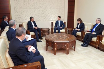 الرئيس الأسد يستقبل جابري أنصاري في دمشق
