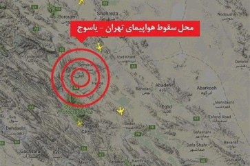 سقوط طائرة ايرانية في ضواحي سميرم بأصفهان وسط ايران