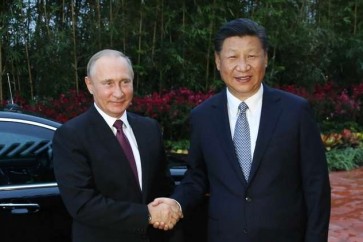 الرئيسان الروسي فلاديمير بوتين والصيني شي جين بينغ