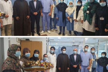 الملحق الثقافي الايراني زار مستشفى الرسول الاعظم