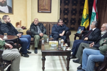 حزب الله عرض مع وفد من جبهة التحرير لأوضاع المخيمات الفلسطينية في صيدا