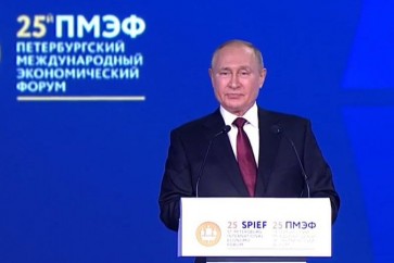 بوتين في منتدى بطرسبورغ الاقتصادي الدولي ال25