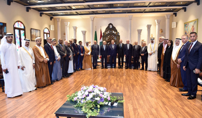بري استقبل وزراء خارجية الدول العربية بحضور أبو الغيط