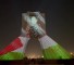 اضاءة برج الحرية في طهران بعلم فلسطين وصورة الشهيدة آلاء قدوم تضامناً مع غزة