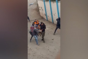 لحظة إصابة الشاب رائد النعسان برصاص الاحتلال في الصدر في رام الله