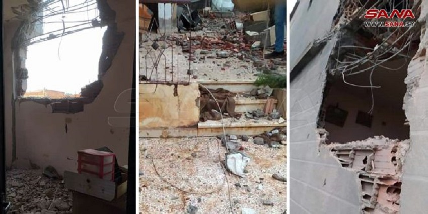 الاحتلال التركي يقصف بلدة أبو راسين بريف الحسكة ويدمر المخبز فيها