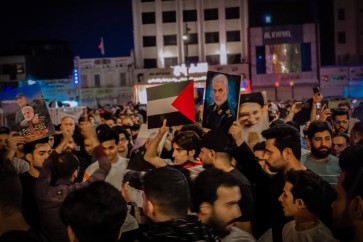 من التظاهرات التي خرجت ليلاً في العراق دعماً لفلسطين وتنديداً بجريمة المعمداني