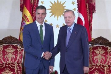 الرئيس التركي رجب طيب أردوغان يستقبل رئيس الوزراء الإسباني بيدرو سانشيز في إسطنبول