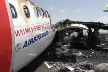 تدمير اخر طائرة يمنية ي